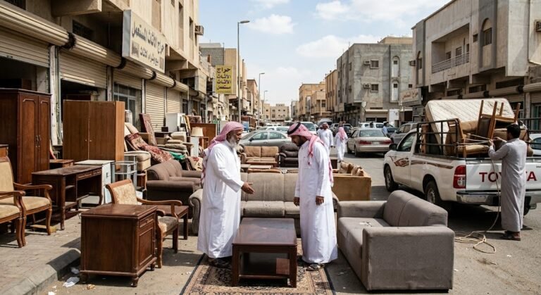 أثاث منزلي بحالة ممتازة ضمن خدمات شراء الاثاث المستعمل حي الحمراء بالرياض