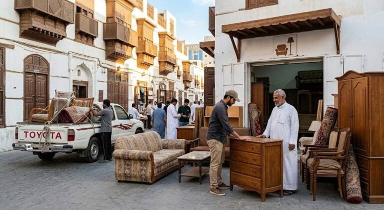 فريق عمل محترف يقوم بأعمال فحص وتقييم وتغليف الأثاث المستعمل بدقة وأمان باستخدام أفضل مواد التغليف ومعدات النقل ضمن خدمات شراء الاثاث المستعمل حي الرحمانية لضمان سرعة الإنجاز وتقديم أفضل الأسعار وراحة العملاء.